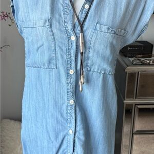 Light Blue Denim Mini Dress
